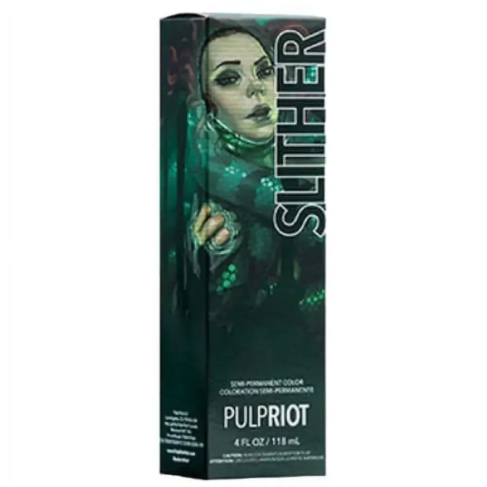 Pulp Riot Slither Hair Color Semi Permanent Hair Color in 4oz Vivid Green Vibes